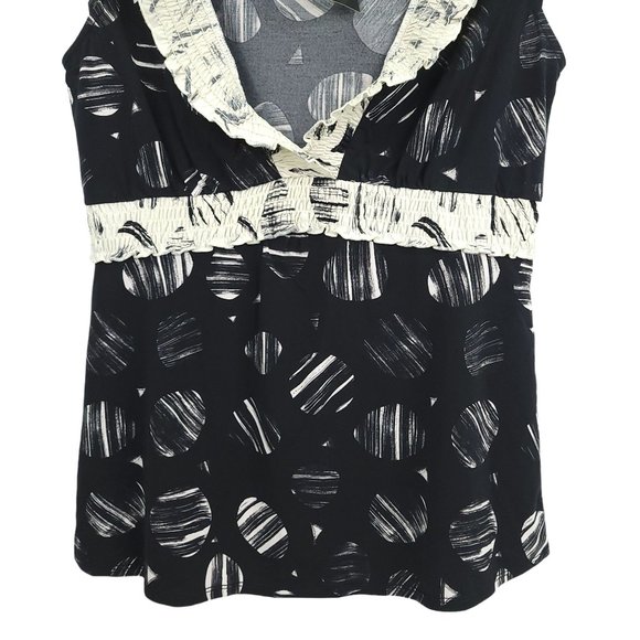 BCBGMaxazria Sleeveless Jersey Knit Top Womens Size S Elastic Waist NEW - Picture 4 of 10